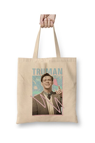 Baskı Dükkanı Trumanov šou Kako će se završiti Tkanina Torba Duga Sa ručkom