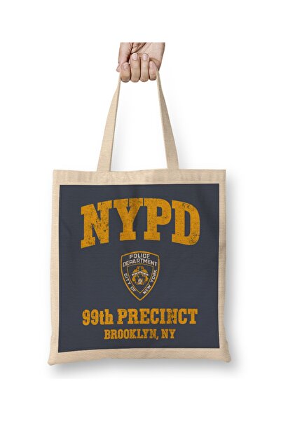Baskı Dükkanı 99. policijska stanica, Bruklin, Njujork 04 Tkanina Torba Dugač...