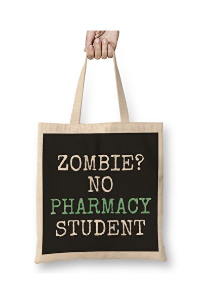 Baskı Dükkanı Zombi majica za studente farmaceutske fakulteta Torba duga Sa r...