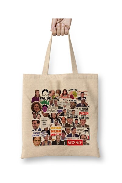Baskı Dükkanı The Office That's What She Said Bez Çanta Uzun Saplı
