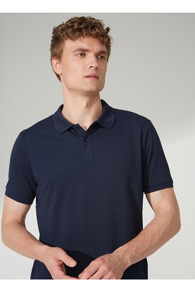ALTINYILDIZ CLASSICS Ανδρικό μπλουζάκι πόλο Navy Blue 4a9000000003