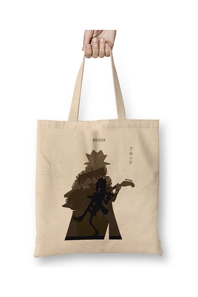 Baskı Dükkanı Brook One Piece σε Silhouette υφασμάτινη τσάντα με μακριά λαβή