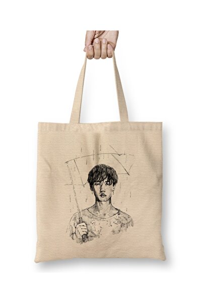 Baskı Dükkanı Bts Jimin kišna kapa Torba duga Sa ručkom