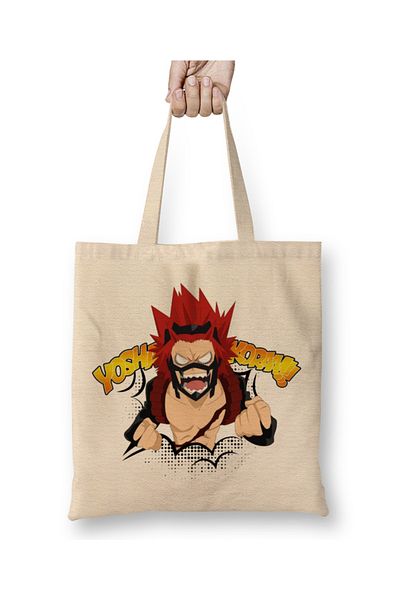 Baskı Dükkanı Υφασμάτινη τσάντα Kirishima My Hero Academia με μακριά λαβή