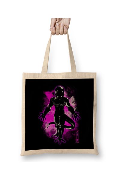Baskı Dükkanı Υφασμάτινη τσάντα Cosmic Villian Frieza με μακριά λαβή