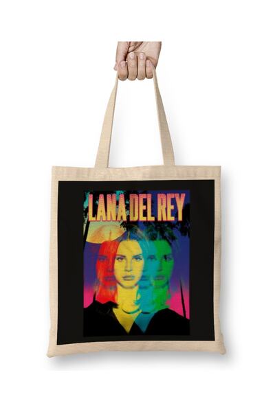 Baskı Dükkanı Lana Del Rey Love Tote Bag Long Handle