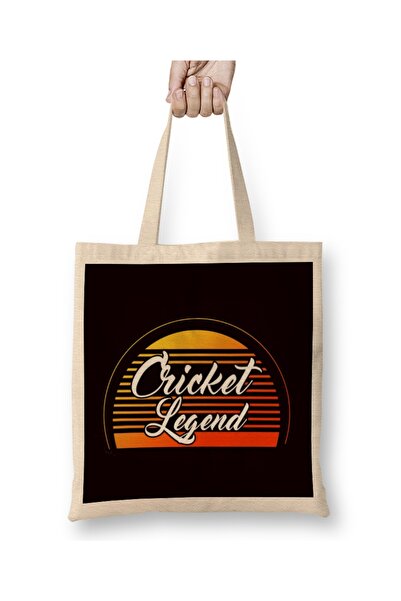 Baskı Dükkanı Легенда крикету Гравець Крикетист Тренер Команда Пітч Без Чанта...