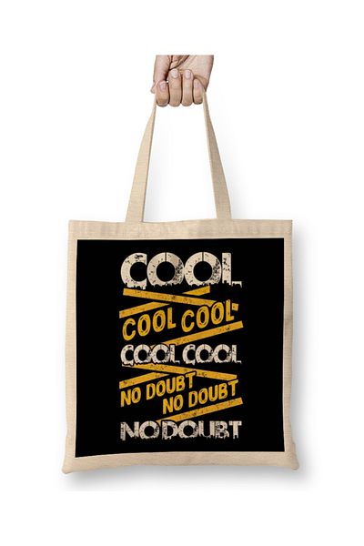 Baskı Dükkanı Cool Cool Cool No Doubt Jake Peralta Brooklyn Nine Nine υφασμάτινη τσάντα μακριά λαβή