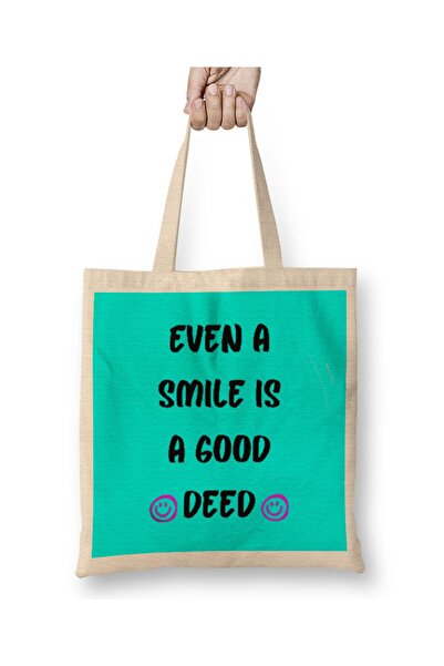 Baskı Dükkanı Citati o osmehu Srećna ljubav Poklon Tkanina Torba Duga Sa ručkom