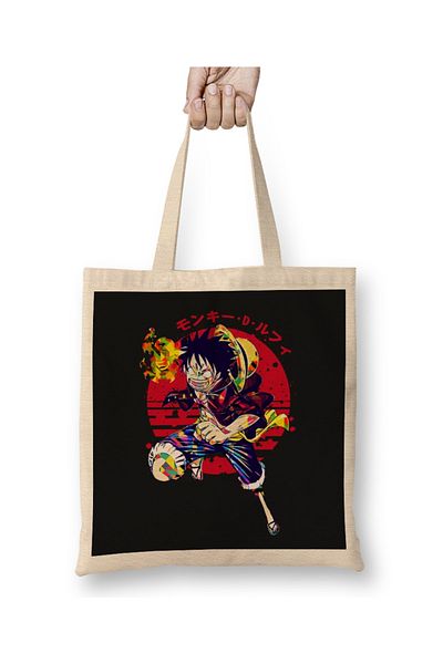 Baskı Dükkanı Luffy One Piece 03 υφασμάτινη τσάντα μακριά λαβή