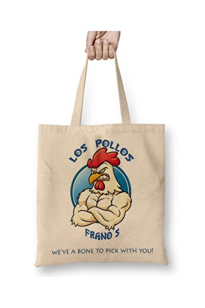 Baskı Dükkanı Los Pollos Frano's Cloth Torba Long Sa ručkom