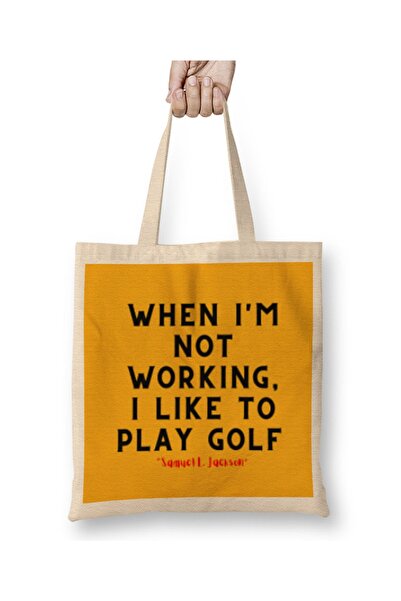 Baskı Dükkanı Samuel L. Džekson citati tkanina Torba duga Sa ručkom