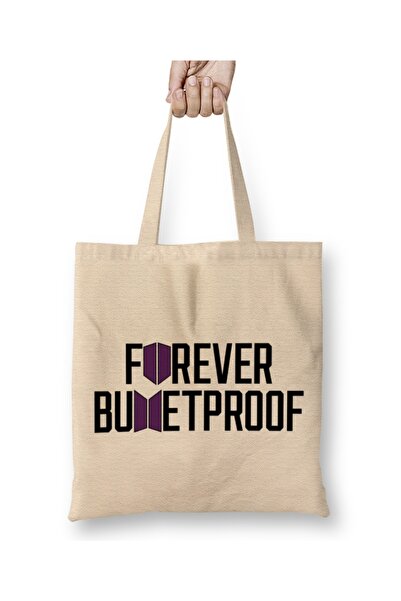 Baskı Dükkanı Bts Army Forever Bulletproof 01 Tkanina Torba Duga Sa ručkom