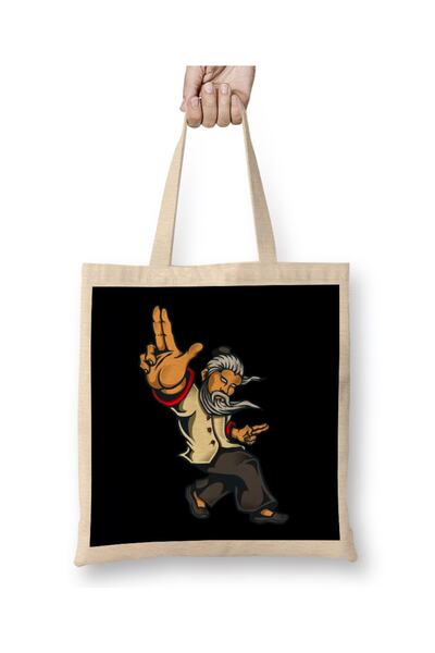 Baskı Dükkanı Kung Fu majstorska tkanina Torba duga Sa ručkom