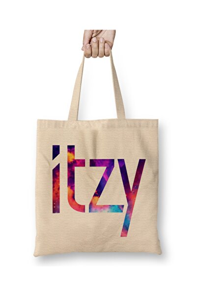Baskı Dükkanı itzy Font Collage 01 Tkanina Torba Duga Sa ručkom