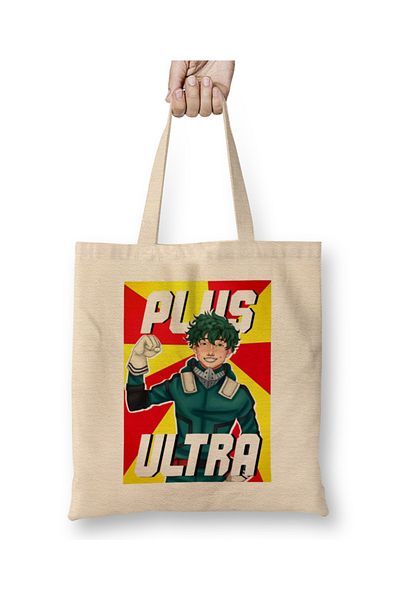 Baskı Dükkanı Υφασμάτινη τσάντα My Hero Academia Plus Ultra με μακριά λαβή