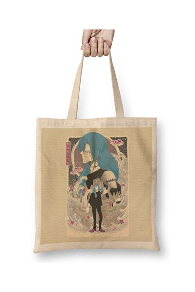 Baskı Dükkanı Jujutsu Kaisen Musha-e Nanami tkanina Torba duga Sa ručkom