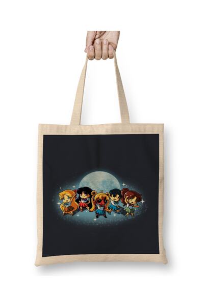 Baskı Dükkanı Sailor Moon Sailor Pool tkanina Torba duga Sa ručkom