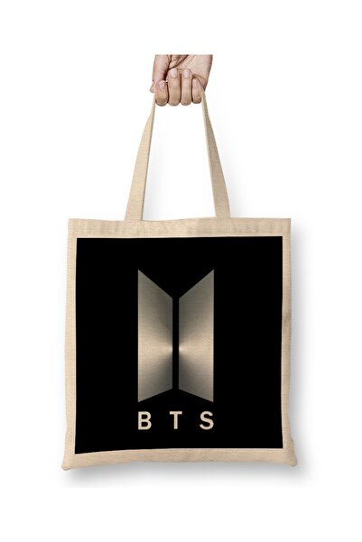 Baskı Dükkanı Bts logo 02 tkanina Torba duga Sa ručkom