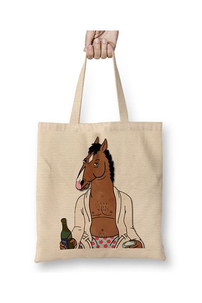 Baskı Dükkanı BoJack Horseman 08 Tote Bag Mâner lung