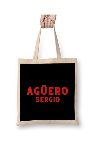 Baskı Dükkanı Sergio Agüero Tkanina Torba Duga Sa ručkom