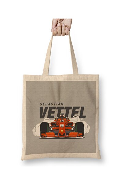 Baskı Dükkanı حقيبة قماش سيباستيان فيتيل 02 بمقبض طويل