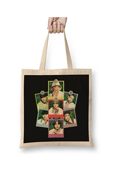 Baskı Dükkanı Bts Flis stara vintage 01 tkanina Torba duga Sa ručkom