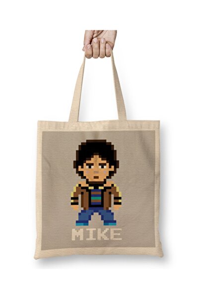 Baskı Dükkanı Mike Wheeler Stranger Things pikselna torba sa likom Torba duga...