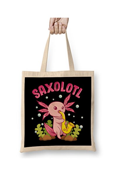 Baskı Dükkanı Saksojotl Preslatki saksofonista Aksolotl Životinjska igračka T...