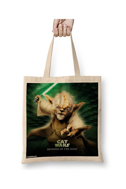 Baskı Dükkanı Star Cat Wars 014 Tkanina Torba Duga Sa ručkom