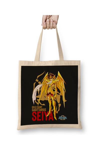 Baskı Dükkanı Saintseiya Sagitario Saint Seiya tkanina Torba dugačka Sa ručkom