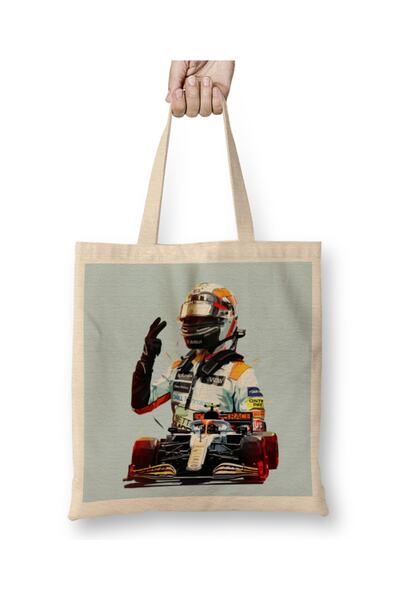 Baskı Dükkanı Lando Norris Lando Monaco F1 odeća Torba duga Sa ručkom