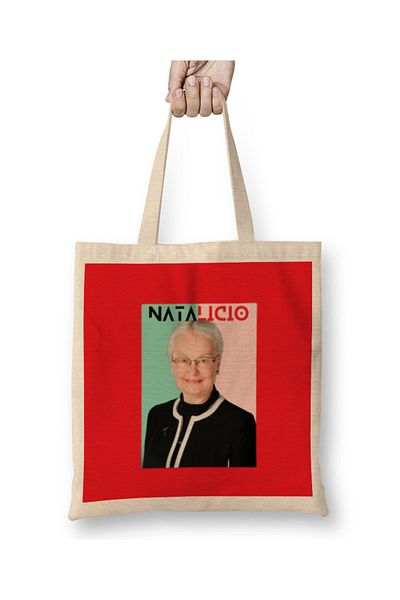 Baskı Dükkanı Geantă din pânză Diana Natalicio RIP cu mâner lung