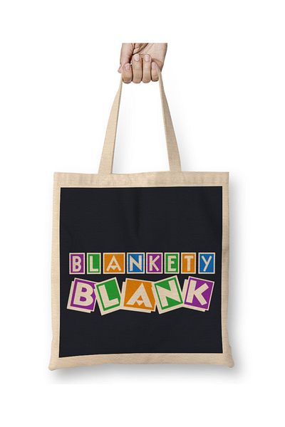 Baskı Dükkanı Ρετρό Blankety Blank υφασμάτινη τσάντα με μακριά λαβή