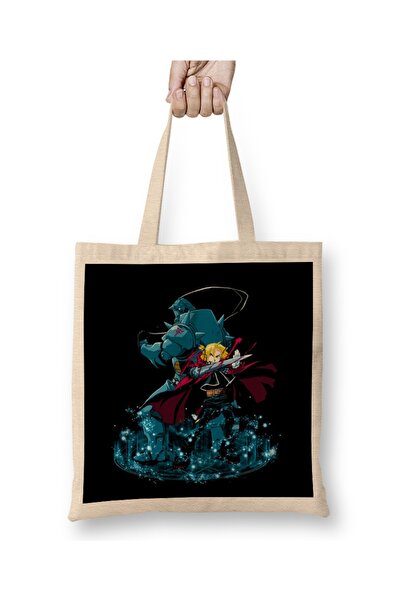 Baskı Dükkanı Υφασμάτινη τσάντα Fullmetal Alchemist Brothers με μακριά λαβή