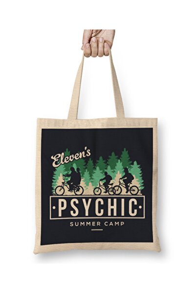 Baskı Dükkanı Stranger Things majica sa psihičkim letnjim kampom Eleven Torba...