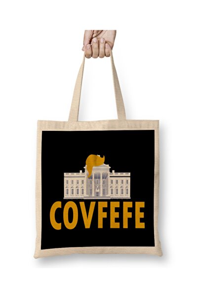 Baskı Dükkanı Smešna predsednička "Covfefe" meme torba Whitehouse Torba duga ...