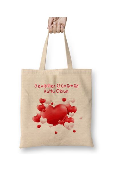 Baskı Dükkanı Poklon za Dan zaljubljenih za partnera 0206 Tkanina Torba Duga ...