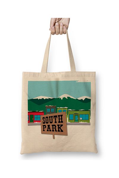 Baskı Dükkanı South Park 013 υφασμάτινη τσάντα με μακριά λαβή