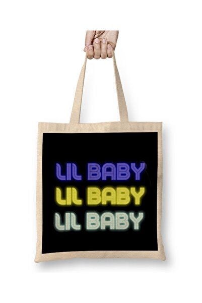 Baskı Dükkanı Lil Baby LOGO MERCH Tkanina Torba Duga Sa ručkom