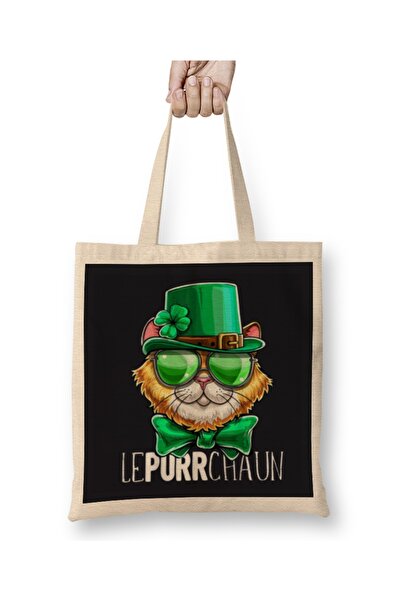 Baskı Dükkanı Sjajni leprikon, mačka za Dan svetog Patrika, leprikon, trodije...