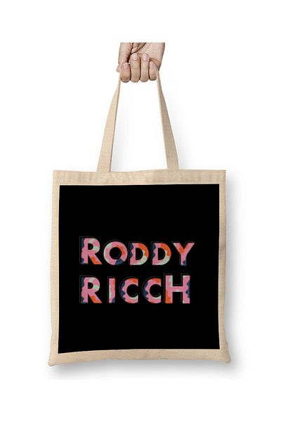 Baskı Dükkanı Υφασμάτινη τσάντα με λογότυπο Roddy Ricch με μακριά λαβή