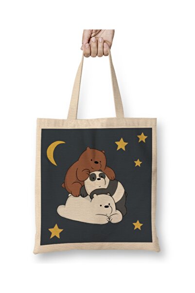 Baskı Dükkanı We Bare Bears 011 Tkanina Torba Duga Sa ručkom