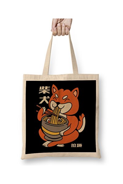 Baskı Dükkanı Slatki Kawaii Ramen Shiba Inu Pas Japanski Anime Crtani Tkanina...