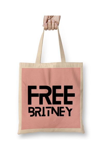 Baskı Dükkanı Δωρεάν Britney Δωρεάν υφασμάτινη τσάντα Britney Spears 2022 με μακριά λαβή