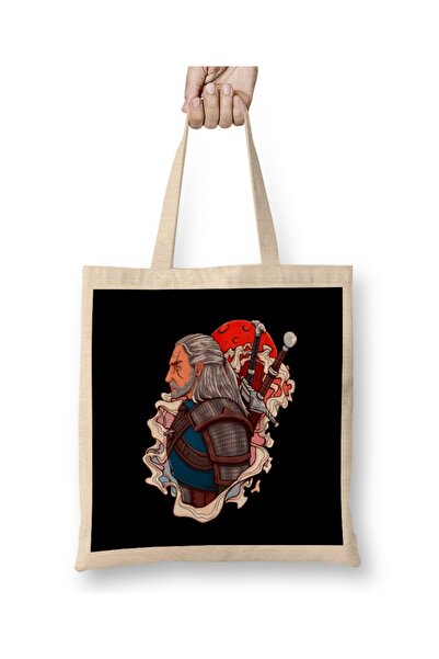 Baskı Dükkanı Vikser Beli Vuk Krvavi Mesec Tkanina Torba Duga Sa ručkom