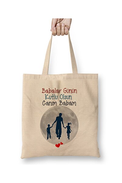 Baskı Dükkanı Poklon za Dan očeva za tatu 013 Tkanina Torba Dugačka Sa ručkom