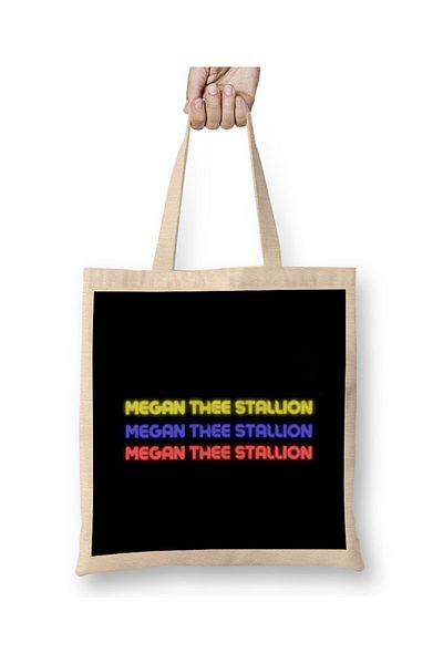 Baskı Dükkanı Υφασμάτινη τσάντα Megan Thee Stallion με μακριά λαβή