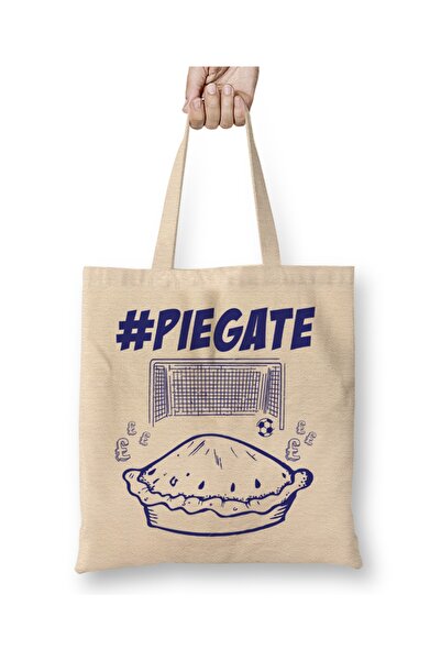 Baskı Dükkanı Fudbalski hashtag Piegate Gol tkanina Torba dugačka Sa ručkom