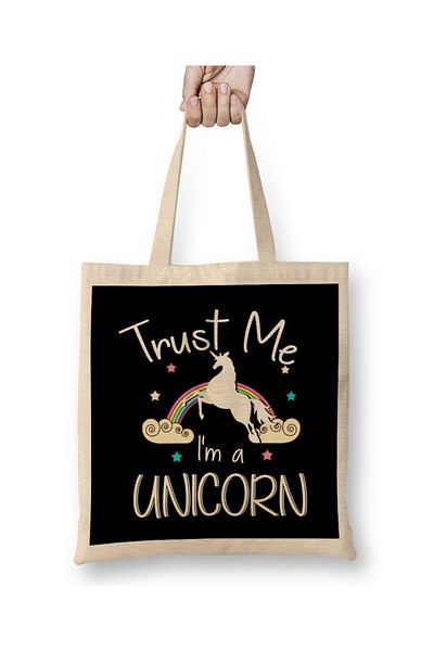 Baskı Dükkanı Geantă pentru copii Obsessed cu model unicorn - mâner lung
